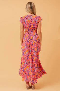 NERIDA WRAP FRONT MIDI DRESS -Femme Connection Sales 913af74237df73831c6d0612e20b960b