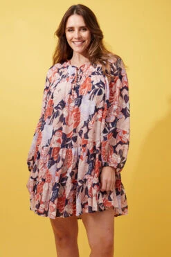 LUCY FLORAL SMOCK DRESS -Femme Connection Sales 91dd6518ee2f927ed6e5c3ec62353920