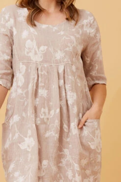 PISA LINEN FLORAL SHORT DRESS -Femme Connection Sales 92ce6b4630d81e73381fd5883cfea152