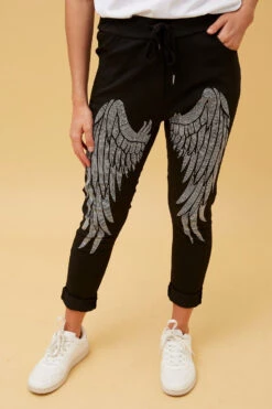 JANJA STUDDED WINGS JOGGER PANTS -Femme Connection Sales 92e21fe010a82eb63e246a0ea7466ecb