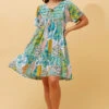 HONDA PAISLEY BOHO BABYDOLL DRESS -Femme Connection Sales 9312d94b52ba8c6111baf9999b9b436f