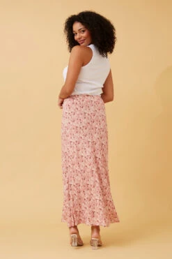 AURORA FLORAL MIDI SKIRT -Femme Connection Sales 932937adcbe429badb09491875cc2578