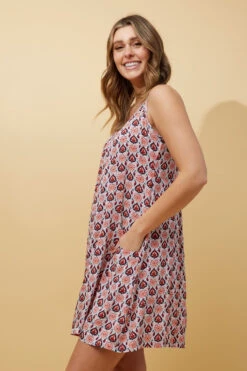 VENICE PAISLEY BOHO SHORT DRESS -Femme Connection Sales 93820fb70a4c39e0ebb71b20ec038083