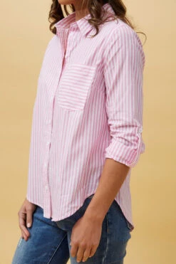 MARGARET STRIPE SHIRT -Femme Connection Sales 93aff6223c6cfec07a78bcfa42e30d27