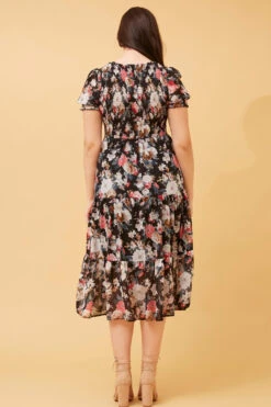 MERRY FLORAL MIDI DRESS -Femme Connection Sales 93bf5759b7eafee78a714ab4d3a007c3