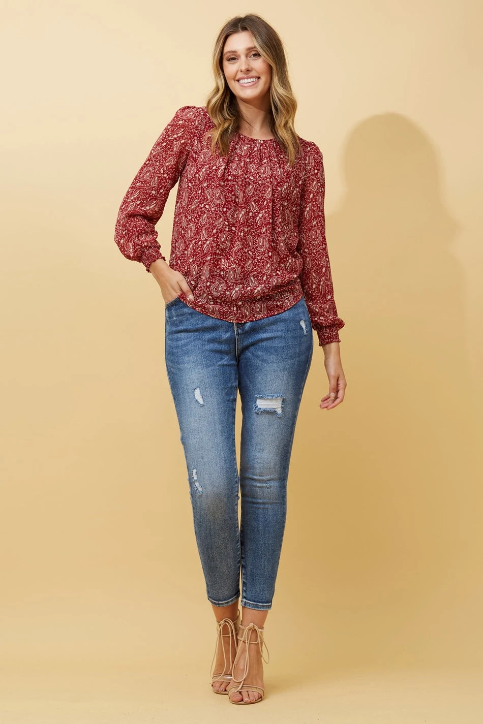 BREE PAISLEY PRINT BLOUSE 3 BREE PAISLEY PRINT BLOUSE