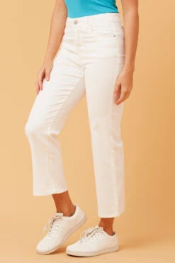 ELVIRA FLARED HEM DENIM PANTS -Femme Connection Sales 94b96ee28d1d2a924d57e0f1ff43ce80