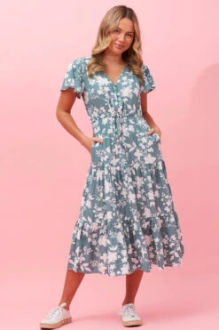 LISDON FLORAL TIERED MIDI DRESS 12 LISDON FLORAL TIERED MIDI DRESS -Femme Connection Sales 94f521c67cb7564c8f4b87fa0ce5d1ba