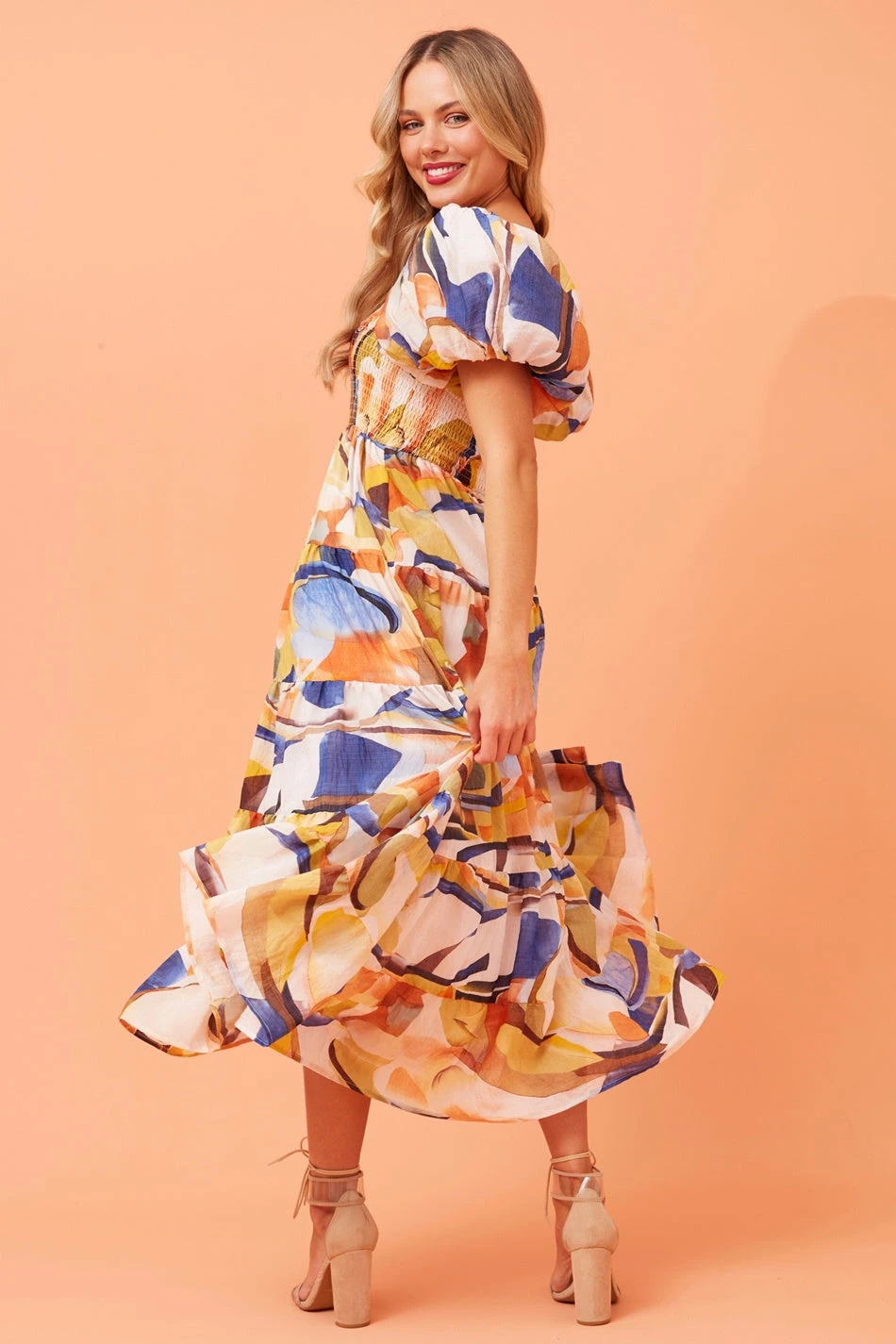 ANNETTE MULTI COLOUR MIDI DRESS 9 ANNETTE MULTI COLOUR MIDI DRESS - Image 7