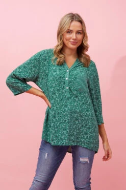 ROSETTA FLORAL SEQUIN DETAIL TOP -Femme Connection Sales 9561121ebd6fe36981bd9c4704f780d0