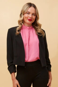 CAMIE CROP JACKET -Femme Connection Sales 960a9868c67994957fed0ec47f7bc3f6