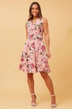 CITY FLORAL SKATER DRESS -Femme Connection Sales 96e0dc73eb4d242b8a9d82b0836d5a0a