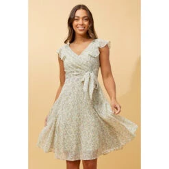 SANDRA DITSY PRINT SHORT DRESS -Femme Connection Sales 973530fbac17ef139bc68cdd14f94729