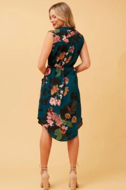 AMY FLORAL ZIP FRONT DRESS 16 AMY FLORAL ZIP FRONT DRESS -Femme Connection Sales 977ff70e35e6114b76f1afc65f07dd53