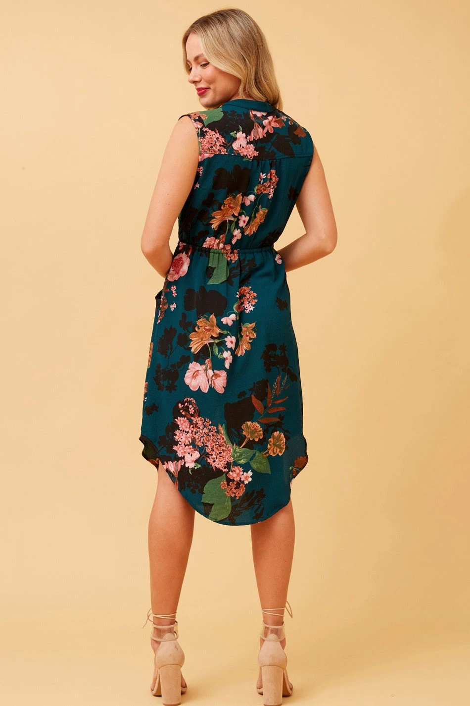 AMY FLORAL ZIP FRONT DRESS 9 AMY FLORAL ZIP FRONT DRESS - Image 7