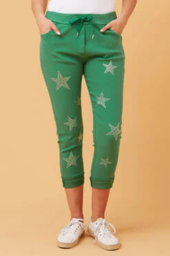 JANJA EMBELLISHED STAR PRINT JOGGERS -Femme Connection Sales 97ae91ae4bd22cfb7465eca403e6a115