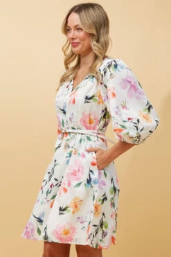 MADDIE FLORAL SHORT DRESS -Femme Connection Sales 982c1e861581d85d3c027ca6a0f0a3ea