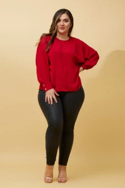 TEREZE OVERSIZED BATWING SLEEVE BLOUSE