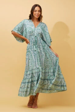 DOLTON BOHO SATIN MAXI DRESS -Femme Connection Sales 992c10b4e31ed75bf9fd85c75e538706