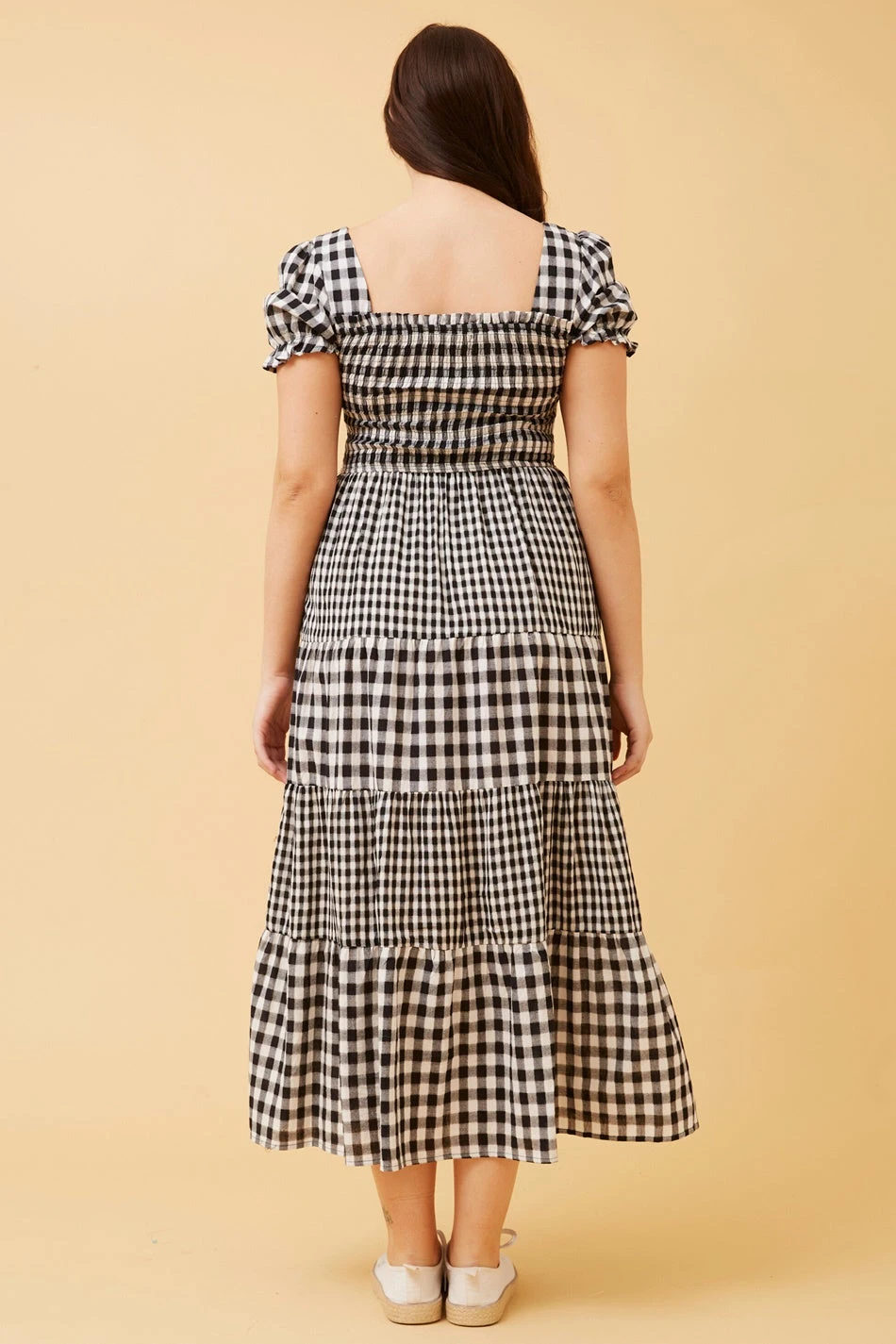 ASHTON GINGHAM TIERED MAXI DRESS 8 ASHTON GINGHAM TIERED MAXI DRESS - Image 6