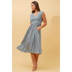 FELIX DITSY FLORAL MIDI DRESS -Femme Connection Sales 99d0e6d4597ff13a3eb6a2a8a0dafc9a