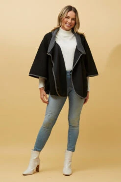 ROZ OVERSIZED PONCHO -Femme Connection Sales 99d1a5300d1d90584436614854d0b45b