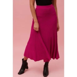 LEANNE RIB KNIT SKIRT -Femme Connection Sales 99ecdca5ac4f1717fe007d04e80a38d1