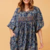 MOLLY FLORAL BOHO SHORT DRESS -Femme Connection Sales 9a7fe1aaa63949d09077fbbf05be4bfe