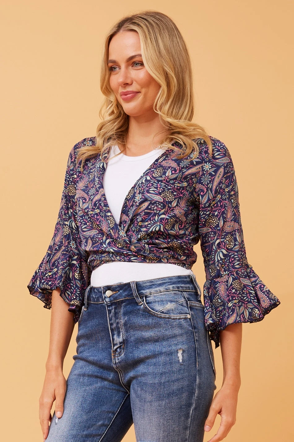JAMAL PAISLEY BOHO CROP TOP 7 JAMAL PAISLEY BOHO CROP TOP - Image 5