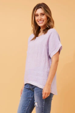 SOULA SEQUIN LINEN TOP -Femme Connection Sales 9ae6067b618013102c7f799529f76d66