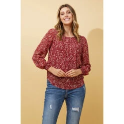 BREE PAISLEY PRINT BLOUSE 17 BREE PAISLEY PRINT BLOUSE -Femme Connection Sales 9b3219f3e5665c480266e2ce5752cfc6