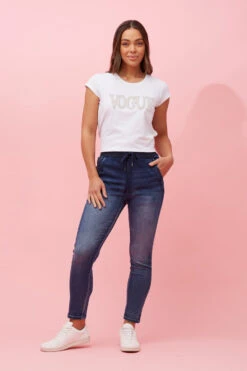 JILL DENIM JOGGERS -Femme Connection Sales 9b50bede762612653609df786af64357