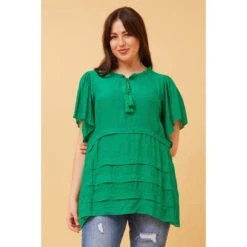COLLETTE FRILL NECK TOP -Femme Connection Sales 9b5e40e262b73c169686a654858521a7