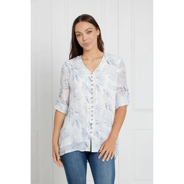 LEAF PRINT BUTTON FRONT TOP 13 LEAF PRINT BUTTON FRONT TOP - Image 11