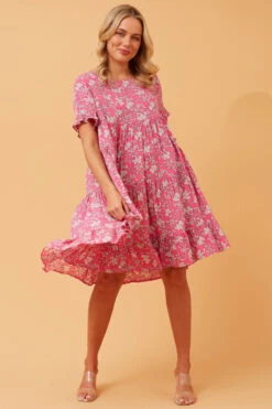 KELLY FLORAL BABYDOLL DRESS -Femme Connection Sales 9c475dc04d7bd87cb4feb4ce0e152f99
