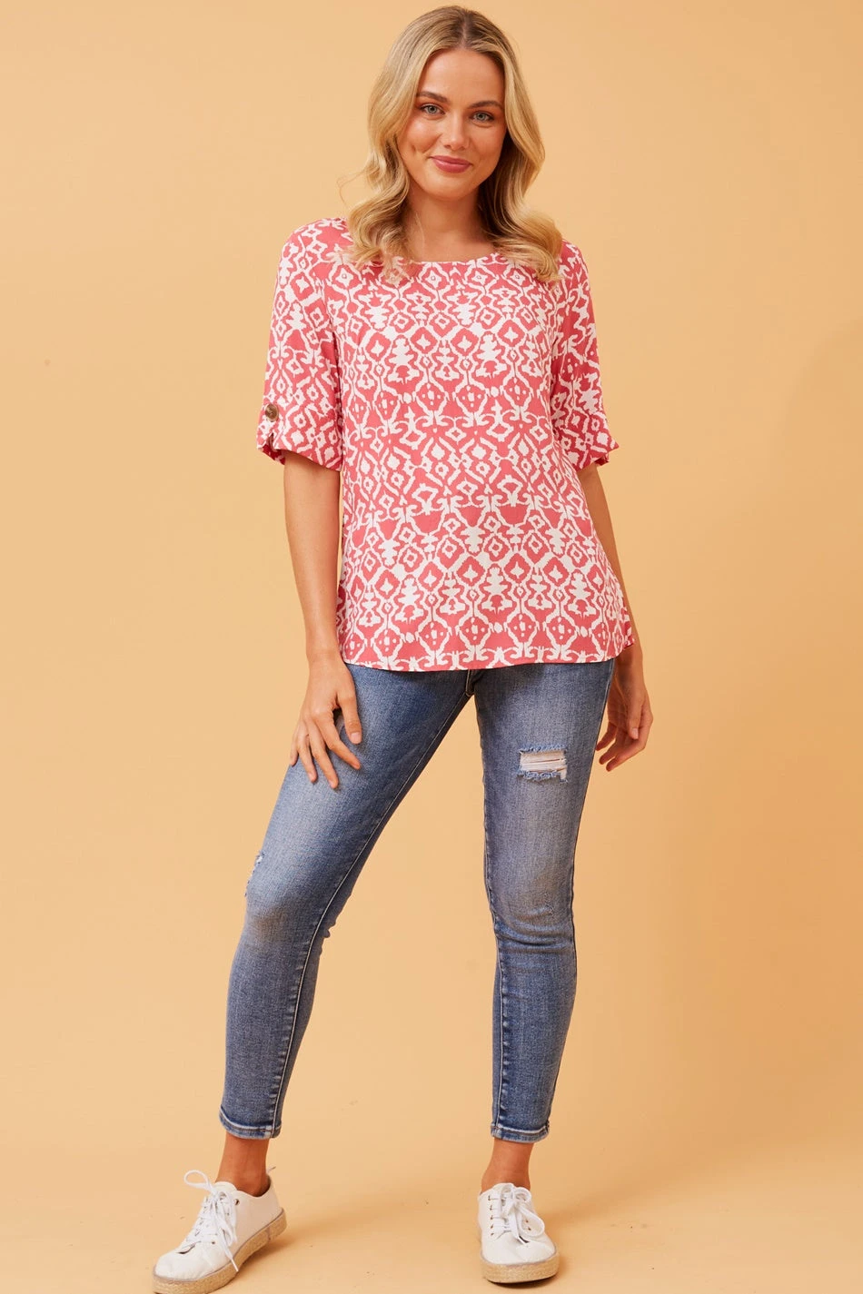 GAELIN ABSTRACT BOHO TOP 6 GAELIN ABSTRACT BOHO TOP - Image 4