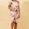MESSINA FLORAL LINEN SHORT DRESS -Femme Connection Sales 9d2b6bf0ef16b7e894ea16343bf777ef