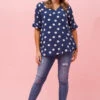 KENDRA POLKA DOT BUTTON DETAIL TOP 2 KENDRA POLKA DOT BUTTON DETAIL TOP -Femme Connection Sales 9d6ac3fb45b1ab1c8a95197c68550606