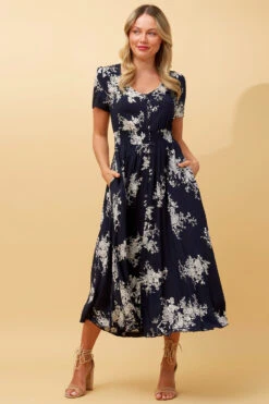 MEGAN FLORAL BOHO MIDI DRESS -Femme Connection Sales 9d97986277ce78ed1fc3b3b3e2e02b1e