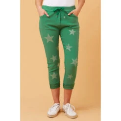 JANJA EMBELLISHED STAR PRINT JOGGERS -Femme Connection Sales 9dcd2a8e386f866cc4a3cdd7b68a67a0