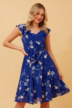 SANDRA FLORAL SHORT DRESS -Femme Connection Sales 9de08389569be9a4238b01deb24e3de7