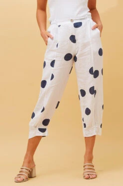 ELISSA LINEN CROP PANTS -Femme Connection Sales 9df749ab9ffde423ba10754c74aff2e1