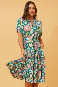 MARIELLA FLORAL MIDI DRESS -Femme Connection Sales 9f1f40e905ee96f88221b96fd0c960cd