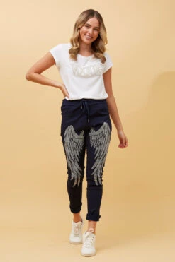 JANJA STUDDED WINGS JOGGER PANTS -Femme Connection Sales 9f2e00b0787957d0de262f0415b710ae