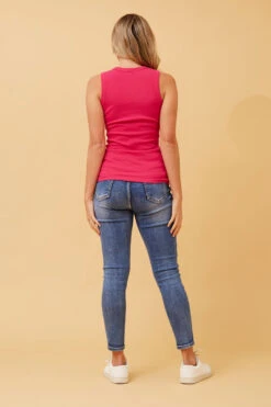 ROSEMARY RIBBED SINGLET -Femme Connection Sales 9f2f7967334e4a4946bd79275fb03a11