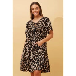 HONDA LEOPARD BABYDOLL DRESS -Femme Connection Sales a0e4b059d1025cf94c66c6de11914aa0