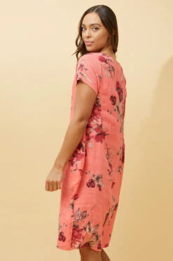 MESSINA FLORAL LINEN SHORT DRESS -Femme Connection Sales a1ab5853dbcc2b40ed72d4537d7ca5e2