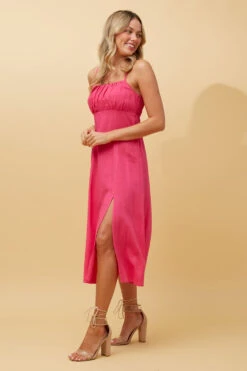 CHANTELLE LINEN MIDI DRESS -Femme Connection Sales a29ebc707ec465fbafefd6c721d03409