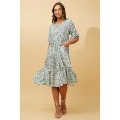 KENNA POLKA DOT MIDI DRESS 31 KENNA POLKA DOT MIDI DRESS -Femme Connection Sales a3c8bbc1a1337b0e13dc7fe274fe7856