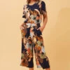 OXANA TROPICAL PRINT CULOTTES